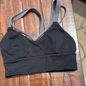 Lululemon Black and Gray Women's Sports Bra size 4